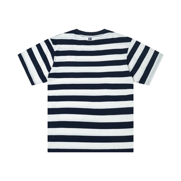 Ami De Coeur Cotton T-Shirt In Striped Print - Picture 3 of 8